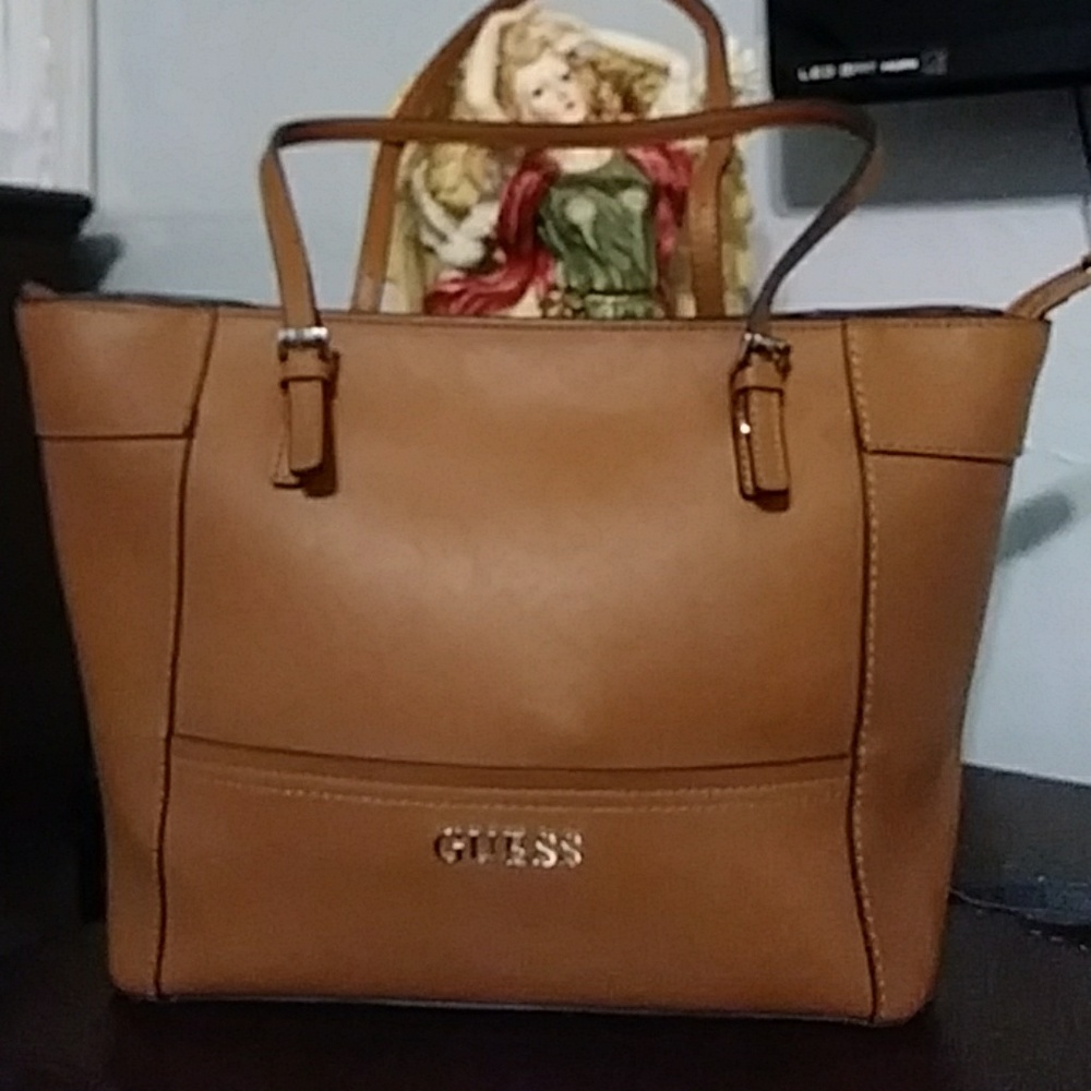 Faux Saffiano Leather Guess Tote